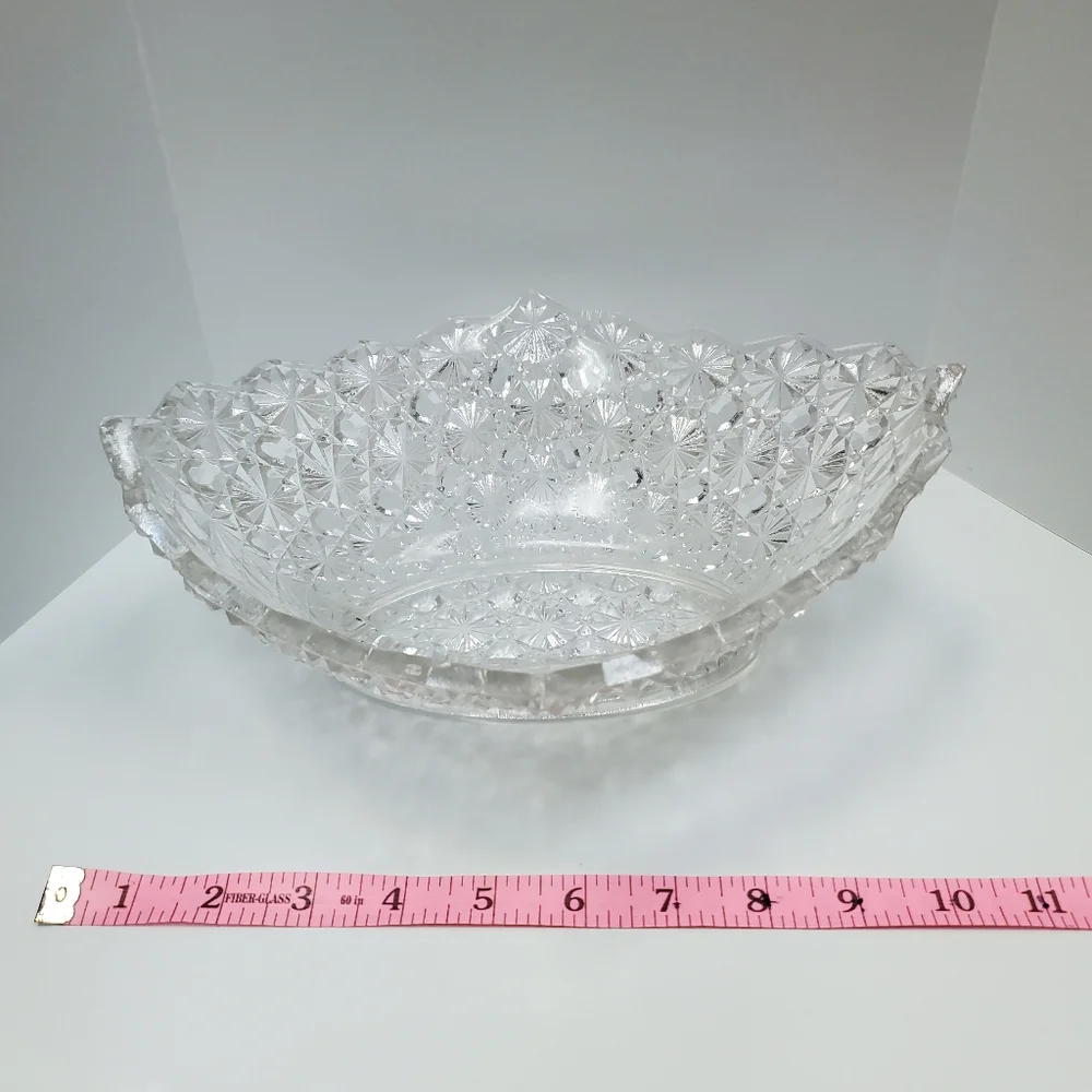 Cut glass dish